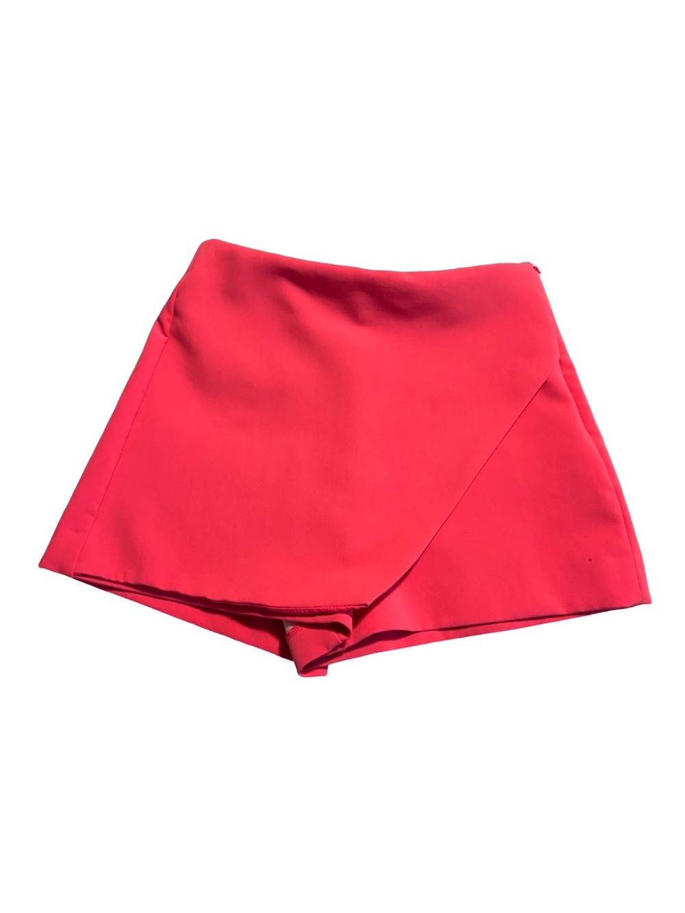 Zara Hot Pink Wrap-Front Skort Size XS